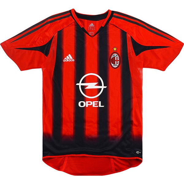 Tailandia Camiseta AC Milan Primera equipo Retro 2004 2005 Rojo